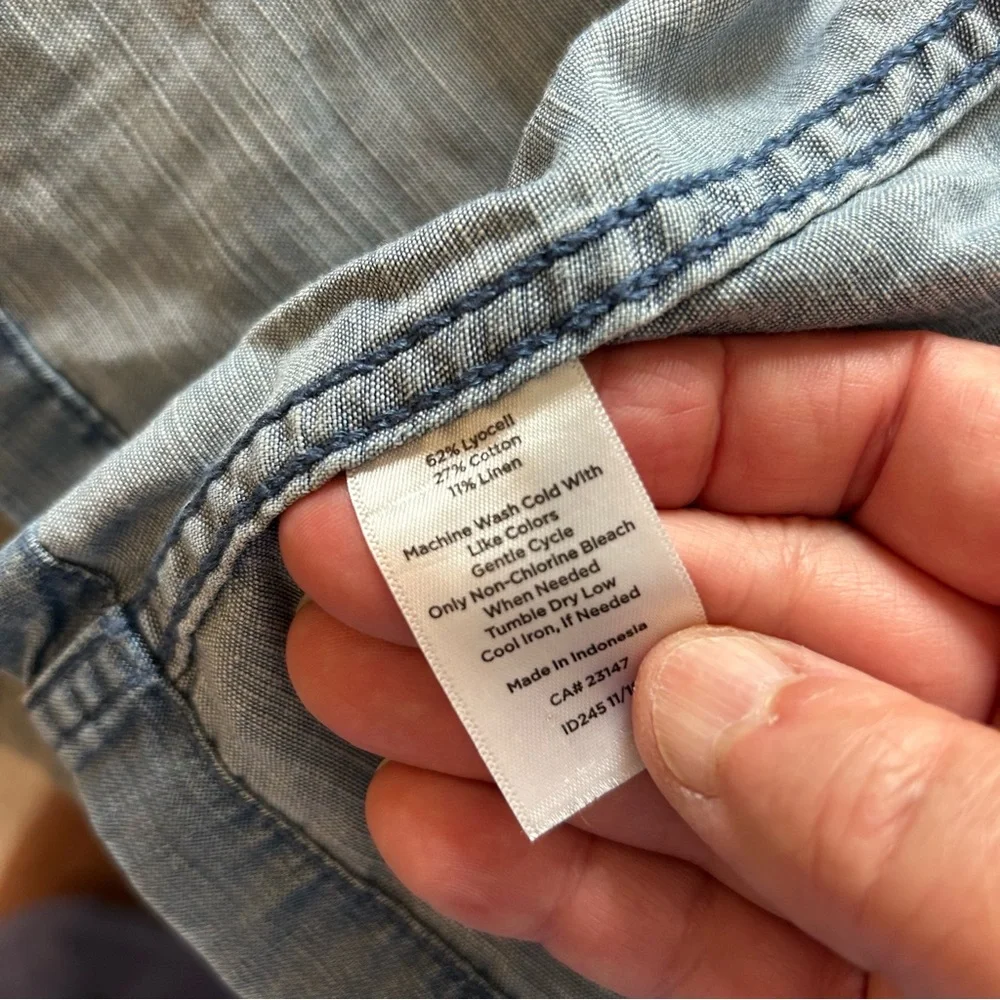 Talbots Cotton Casual Jacket Tencel Blend. Size Small. - Picture 12 of 14